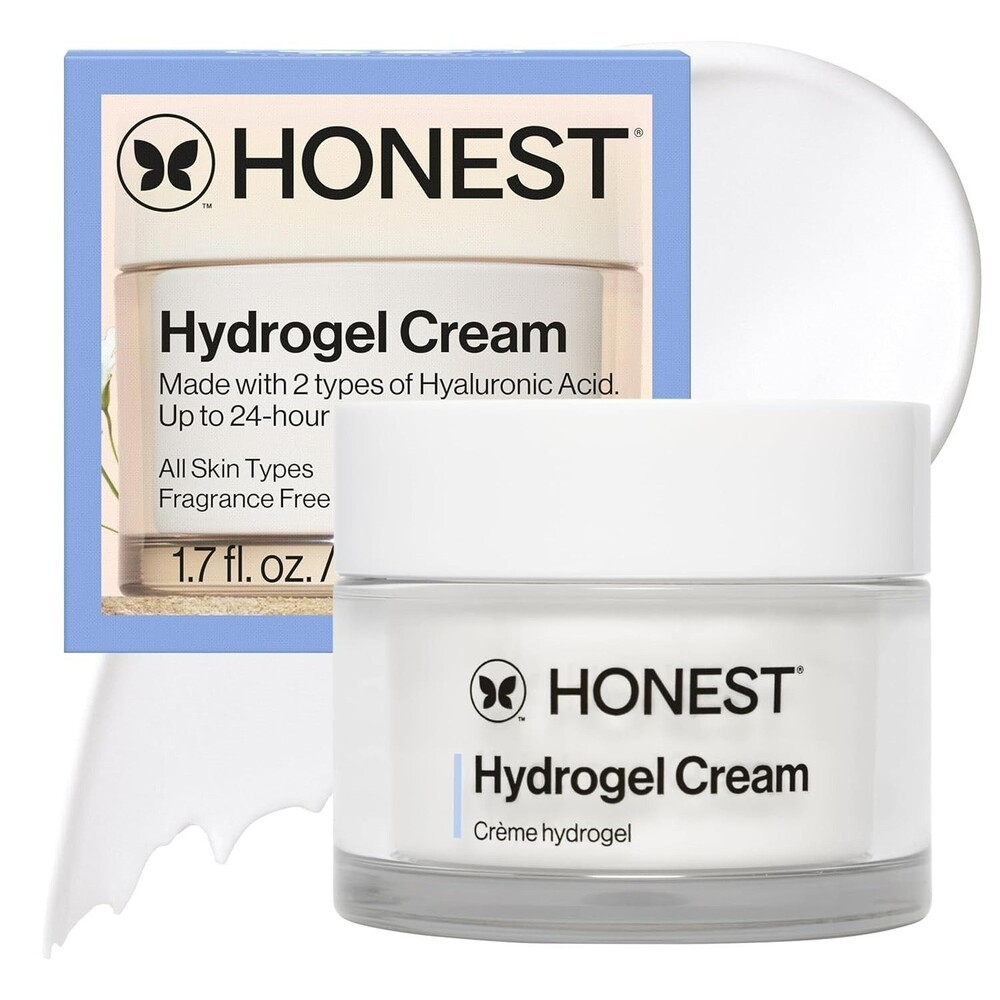Honest Beauty Hydrogel Cream Sensitive Skin Water-Cream Hydration White 1.7oz